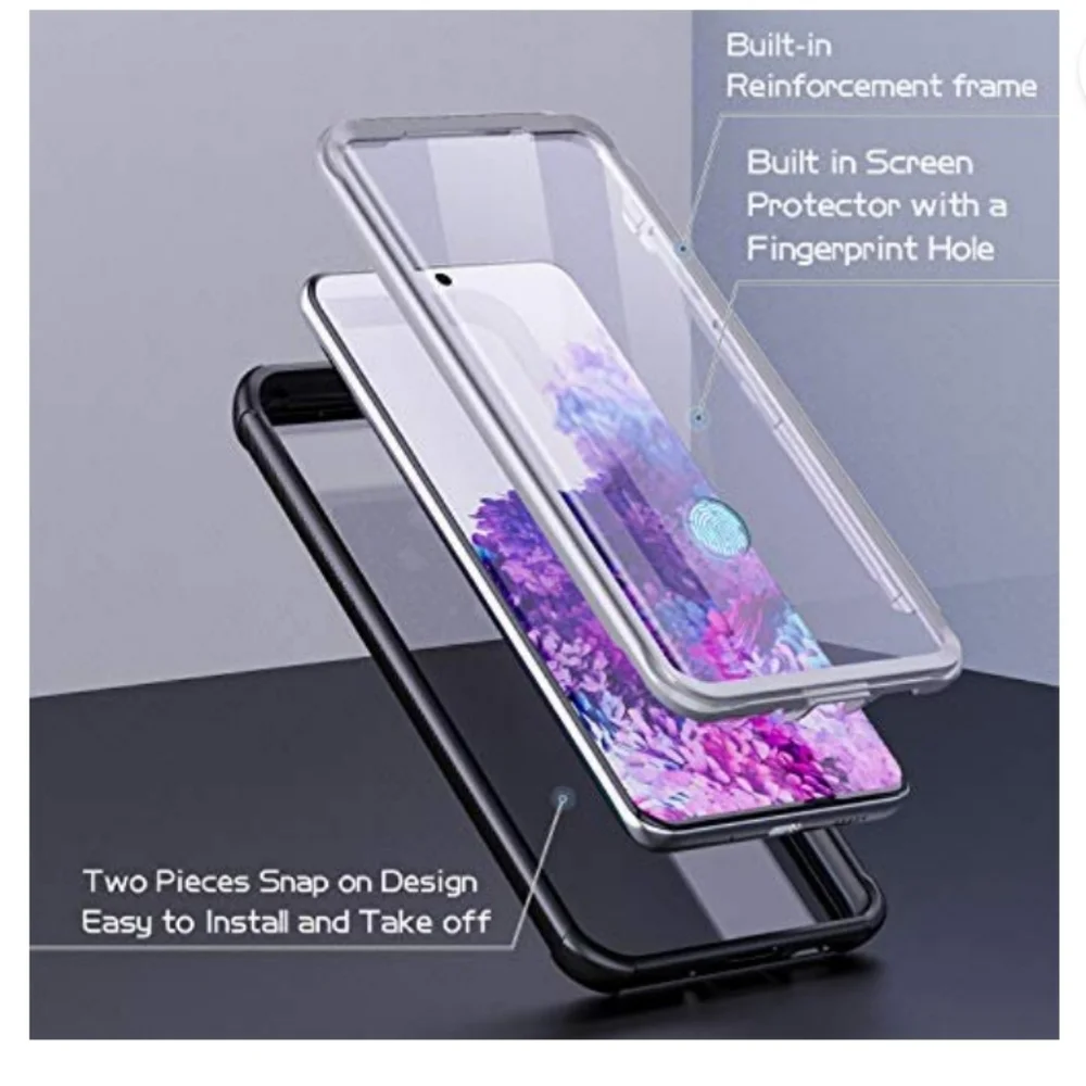 Temdan black 6.2" case for Samsung Galaxy S20 - Picture 3 of 7